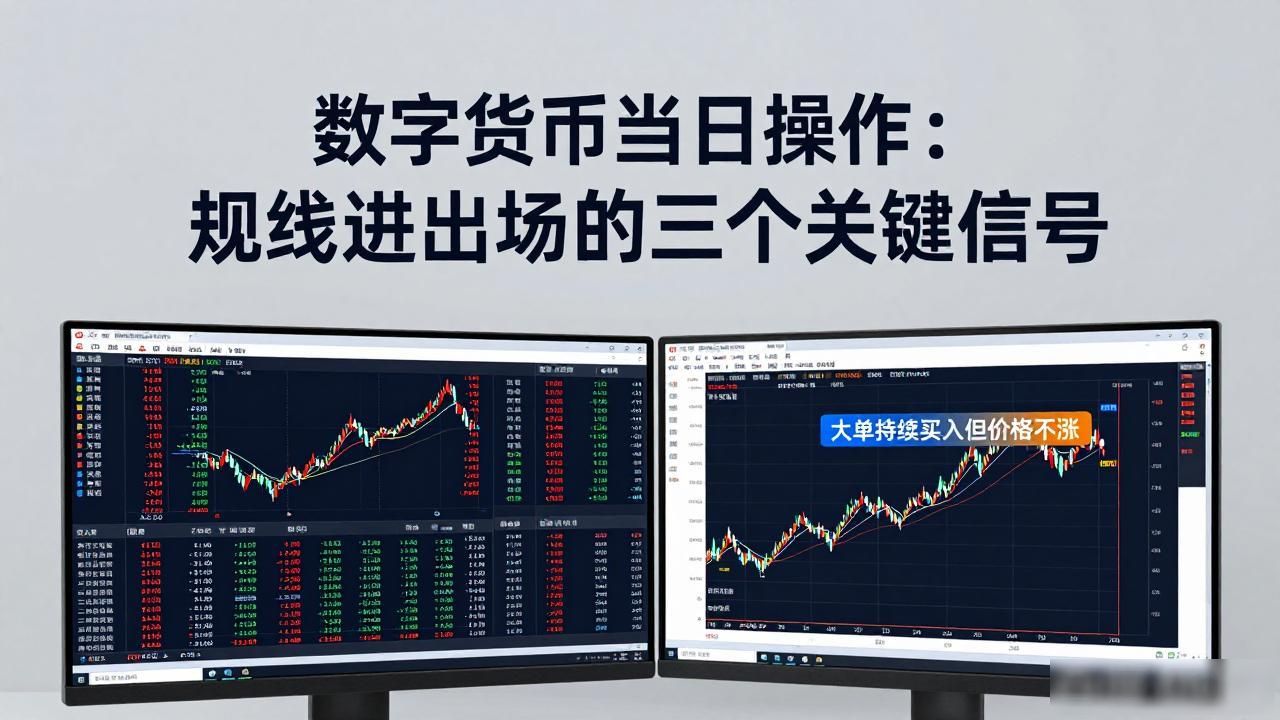 数字货币当日操作：短线进出场的三个关键信号