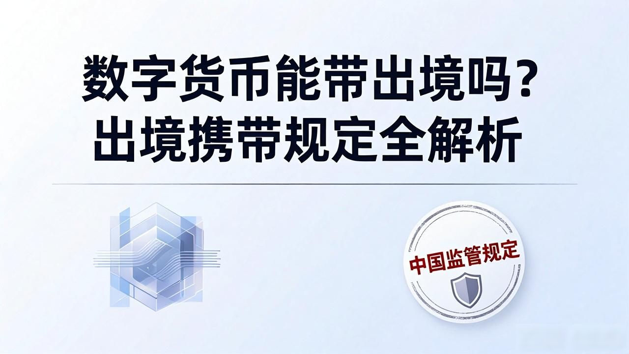数字货币能带出境吗？出境携带规定全解析