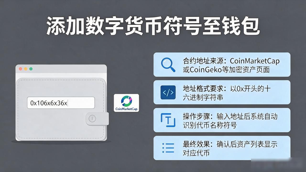 怎么把数字货币符号添加到你的钱包或交易平台