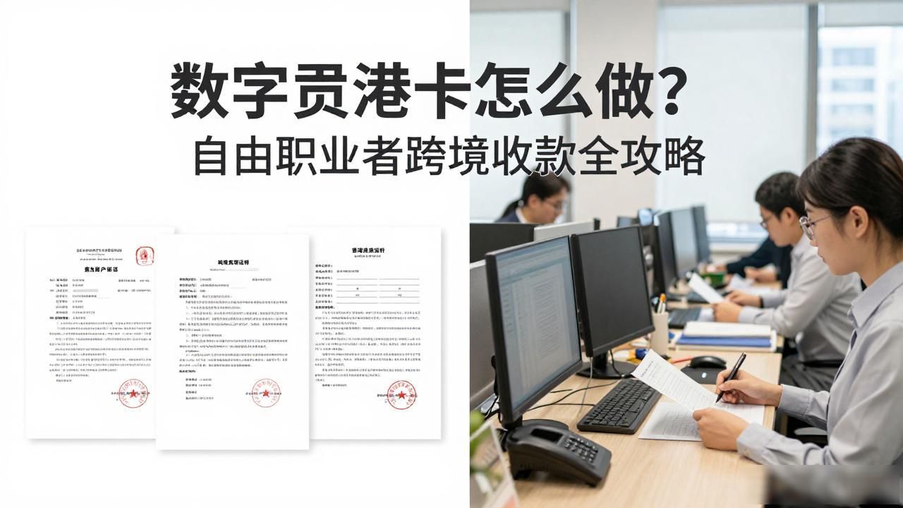 数字货币港卡怎么做？自由职业者跨境收款全攻略