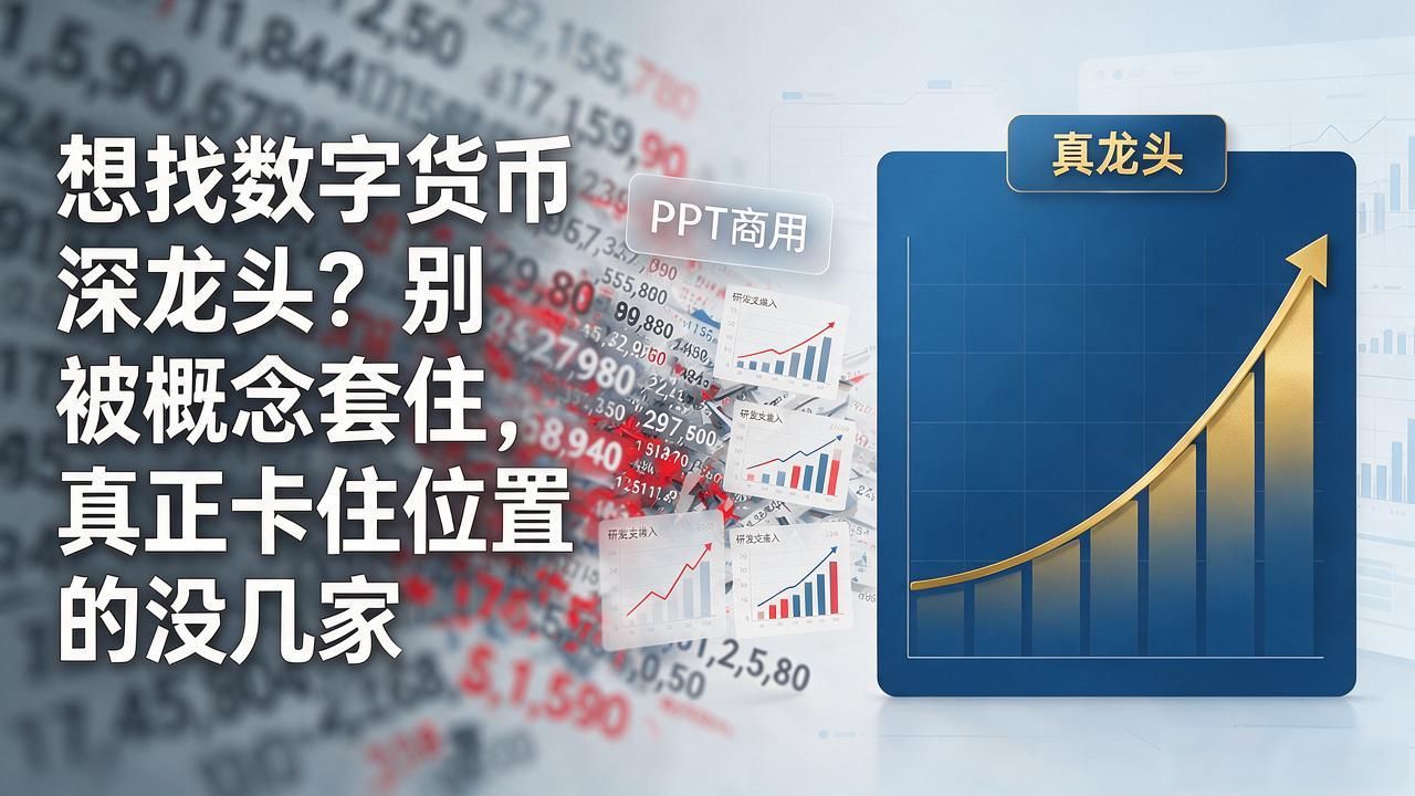 想找数字货币深龙头？别被概念套住，真正卡住位置的没几家