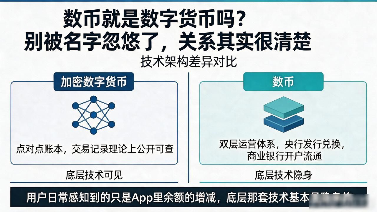 数币就是数字货币吗？别被名字忽悠了，关系其实很清楚