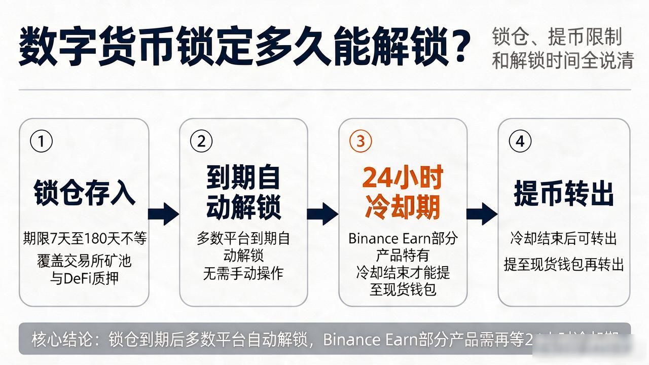 数字货币锁定多久能解锁？锁仓、提币限制和解锁时间全说清