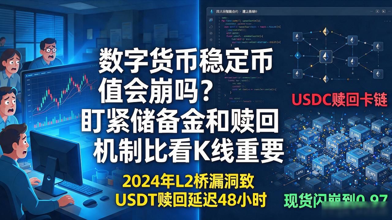 数字货币稳定币值会崩吗？盯紧储备金和赎回机制比看K线重要